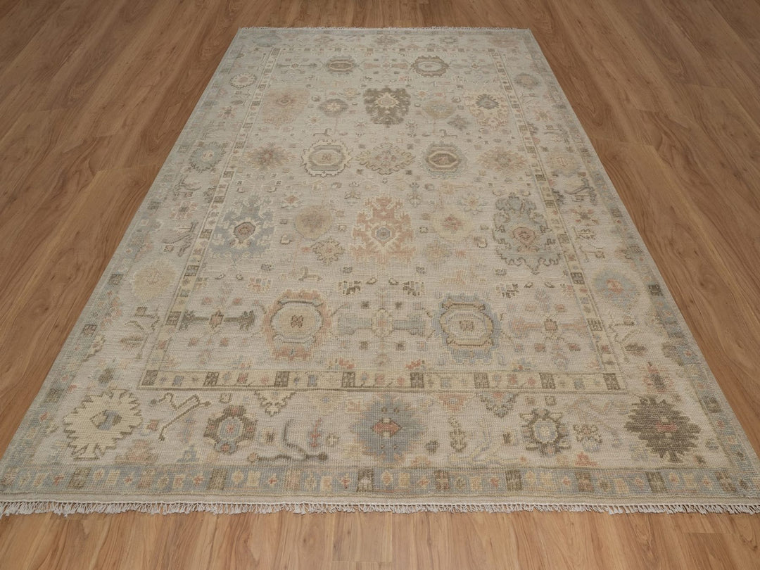 9'3" x 12'1" New Hand Knotted Brown Wool Rectangle Oriental Rug - MOA10292377