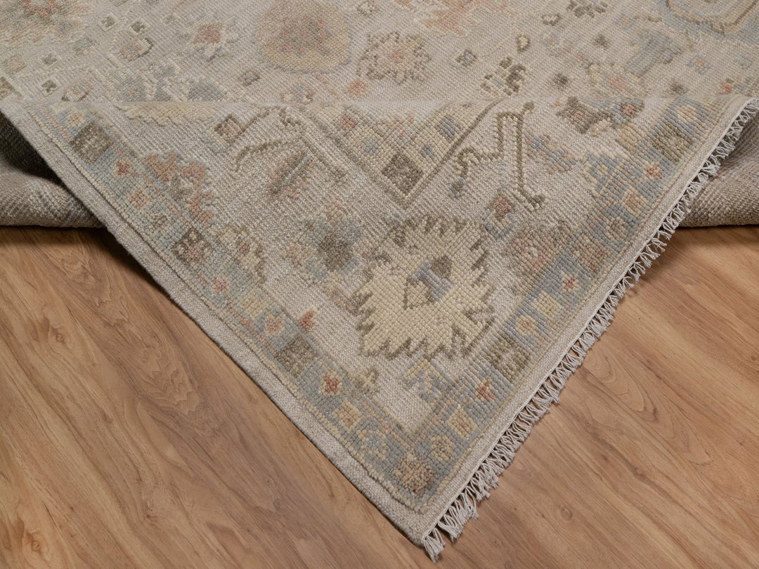 9'3" x 12'1" New Hand Knotted Brown Wool Rectangle Oriental Rug - MOA10292377