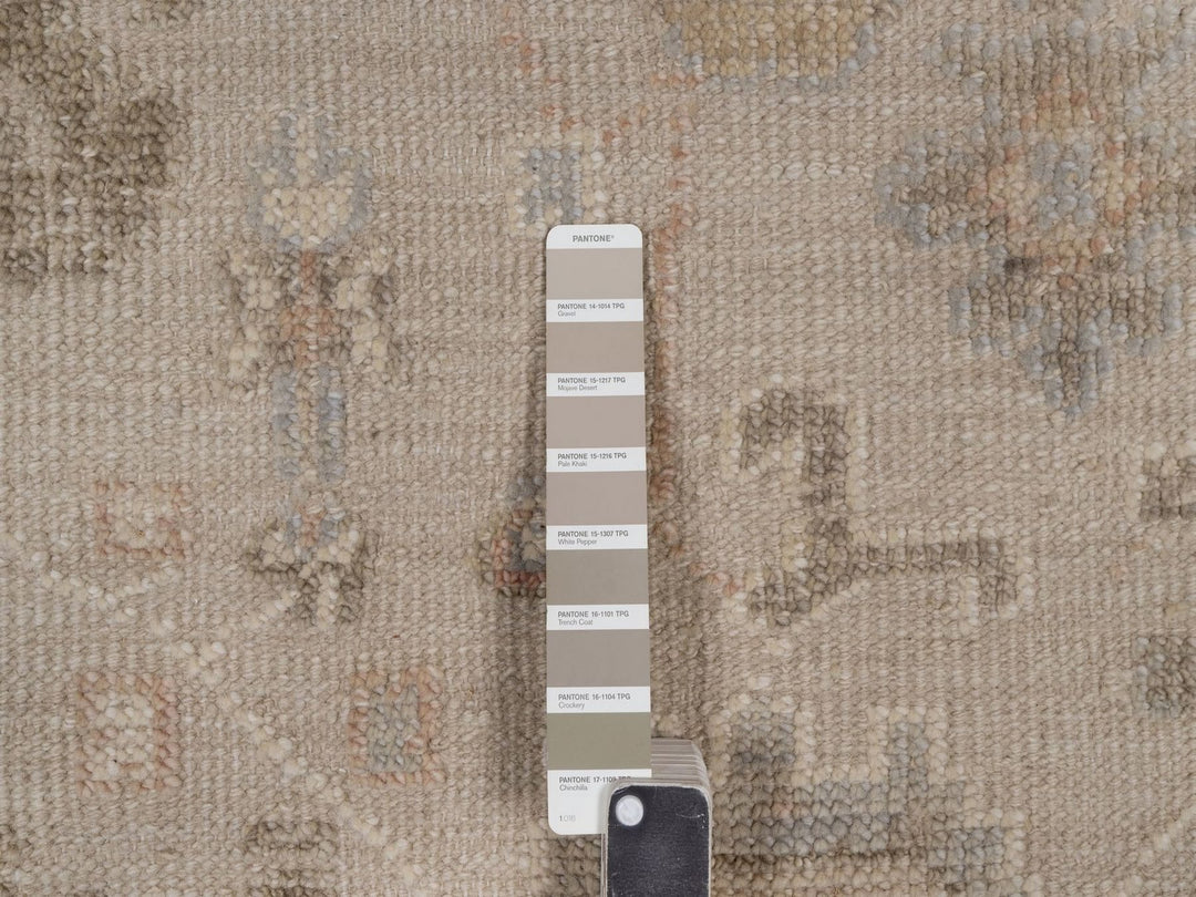 9'3" x 12'1" New Hand Knotted Brown Wool Rectangle Oriental Rug - MOA10292377