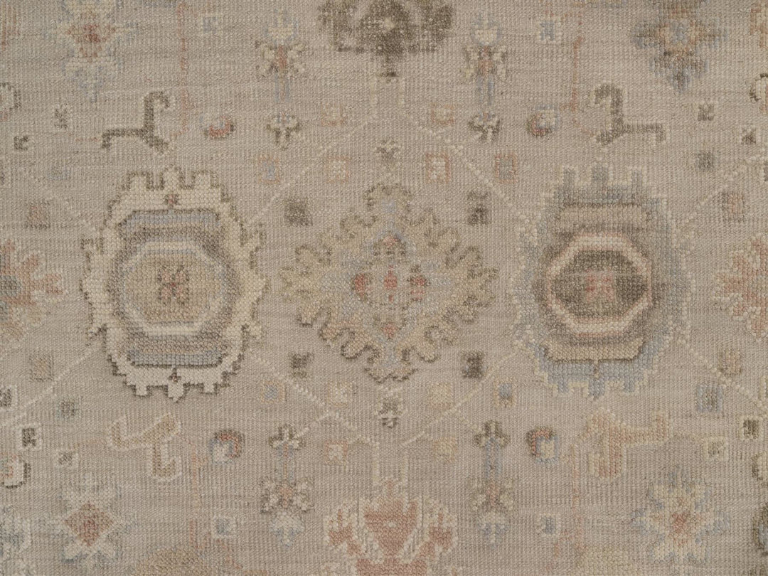 9'3" x 12'1" New Hand Knotted Brown Wool Rectangle Oriental Rug - MOA10292377