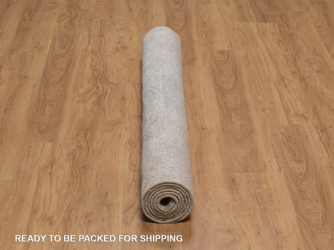 5'0" x 7'2" New Hand Knotted Green Wool & Silk Rectangle Oriental Rug - MOA10292385