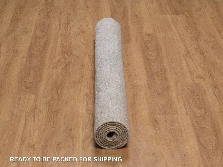 5'0" x 7'2" New Hand Knotted Green Wool & Silk Rectangle Oriental Rug - MOA10292385