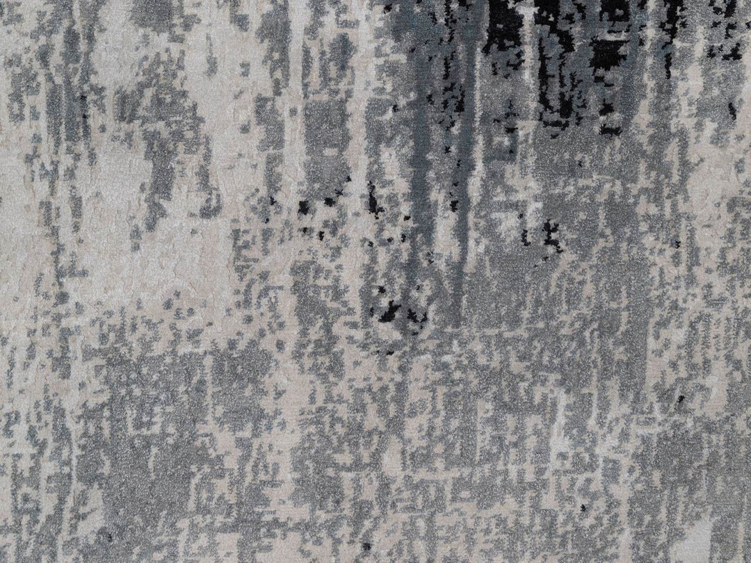 8'1" x 10'1" New Hand Knotted Ivory Wool & Silk Rectangle Oriental Rug - MOA10292387