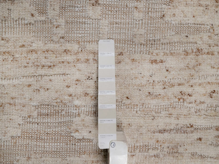 2'0" x 3'1" New Hand Knotted Ivory Wool Rectangle Oriental Rug - MOA10292391