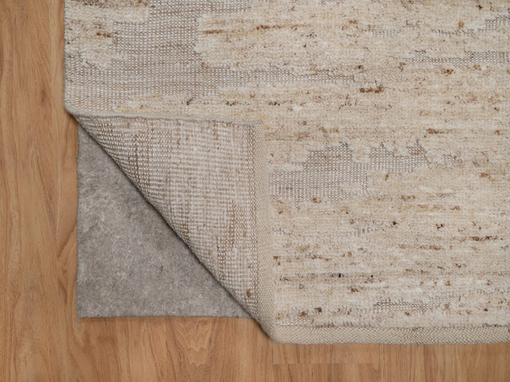 2'7" x 10'2" New Hand Knotted Ivory Wool Runner Oriental Rug - MOA10292396