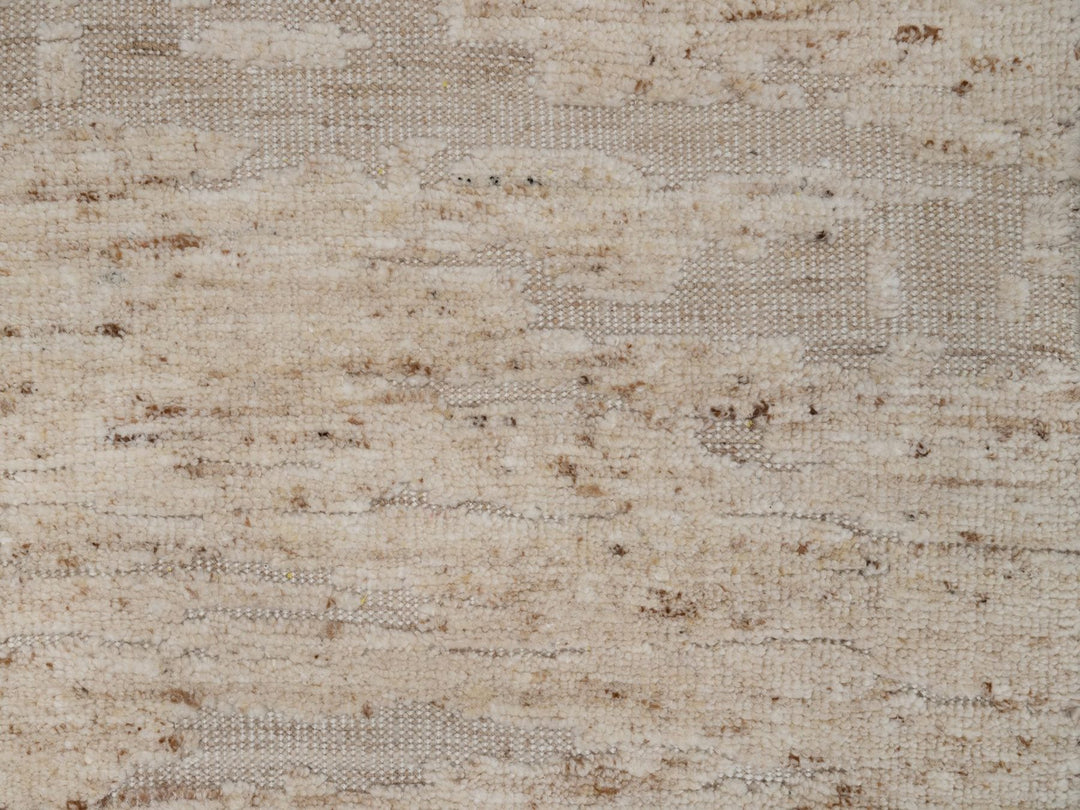 2'8" x 12'1" New Hand Knotted Ivory Wool Runner Oriental Rug - MOA10292397