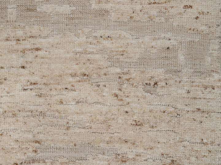 2'8" x 12'1" New Hand Knotted Ivory Wool Runner Oriental Rug - MOA10292397