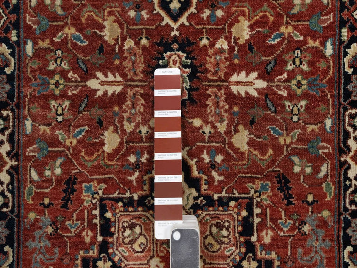 2'6" x 8'1" New Hand Knotted Red Wool Runner Oriental Rug - MOA10292403