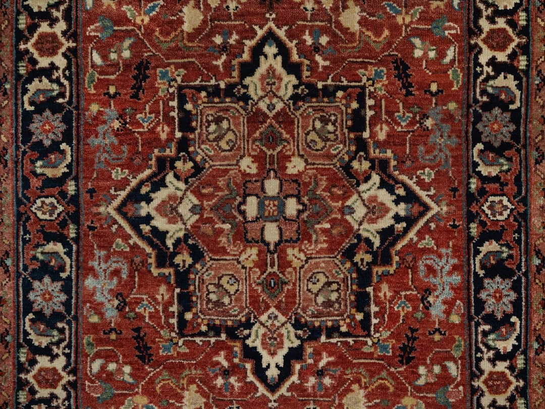 2'6" x 8'1" New Hand Knotted Red Wool Runner Oriental Rug - MOA10292403