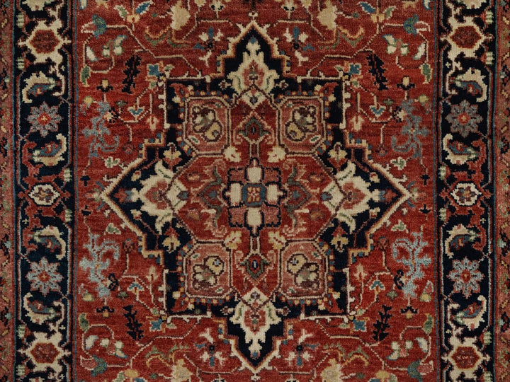 2'6" x 8'1" New Hand Knotted Red Wool Runner Oriental Rug - MOA10292403