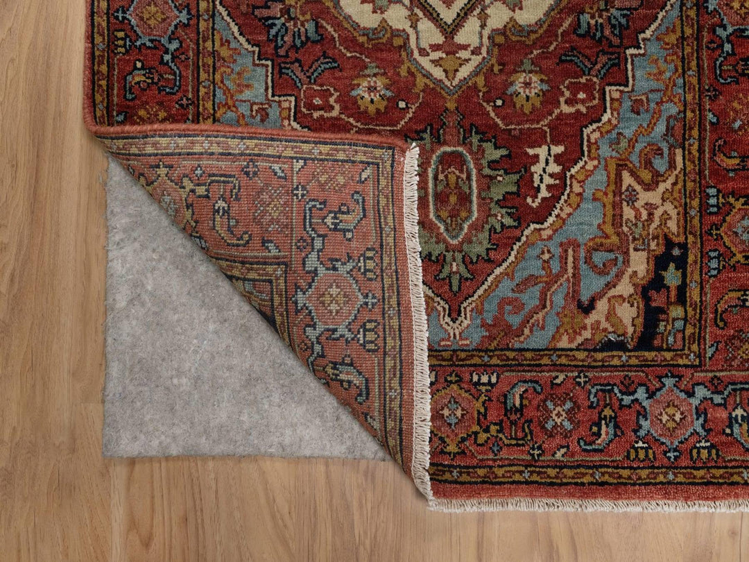 2'5" x 11'10" New Hand Knotted Red Wool Runner Oriental Rug - MOA10292405