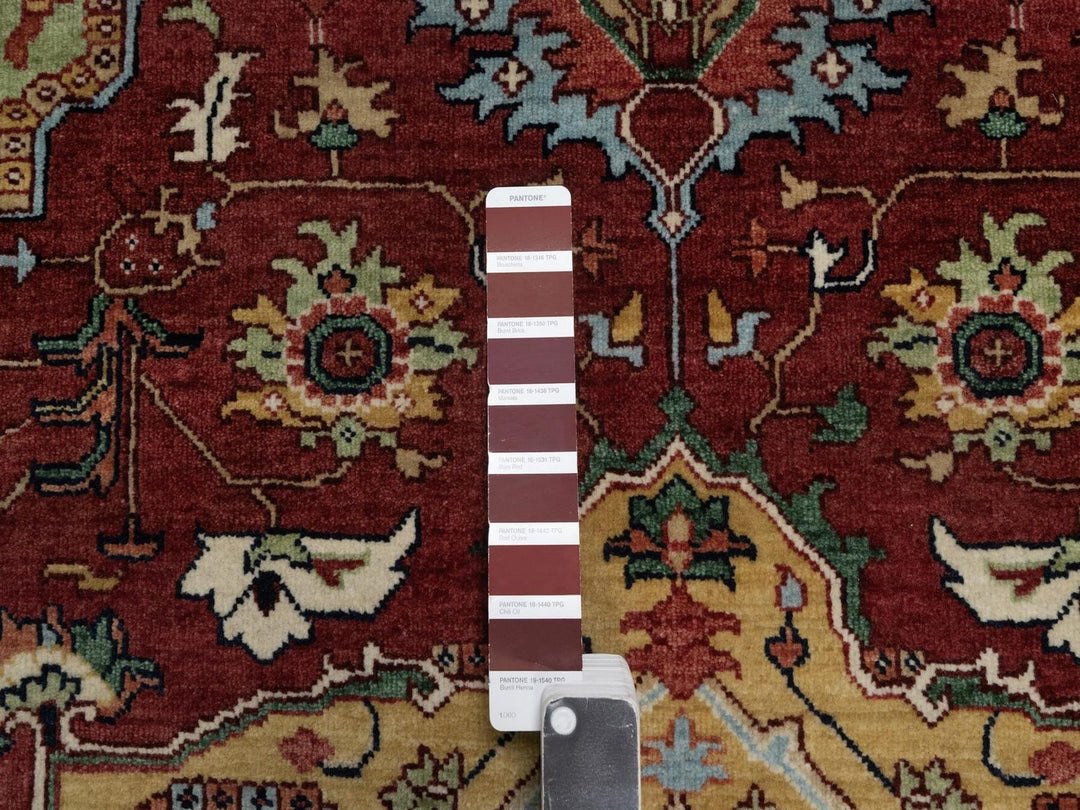 5'0" x 7'2" New Hand Knotted Red Wool Rectangle Oriental Rug - MOA10292407