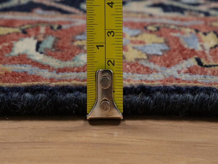 2'7" x 12'2" New Hand Knotted Blue Wool Runner Oriental Rug - MOA10292408