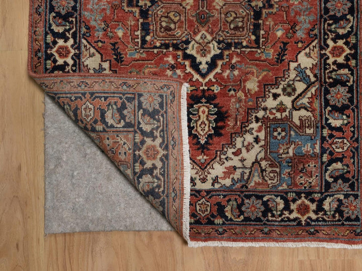 2'7" x 17'11" New Hand Knotted Red Wool Runner Oriental Rug - MOA10292412