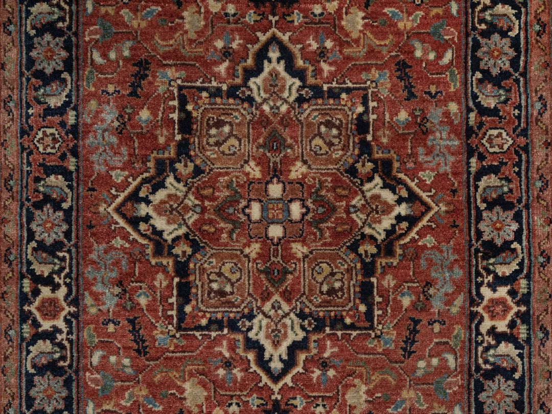 2'7" x 17'11" New Hand Knotted Red Wool Runner Oriental Rug - MOA10292412