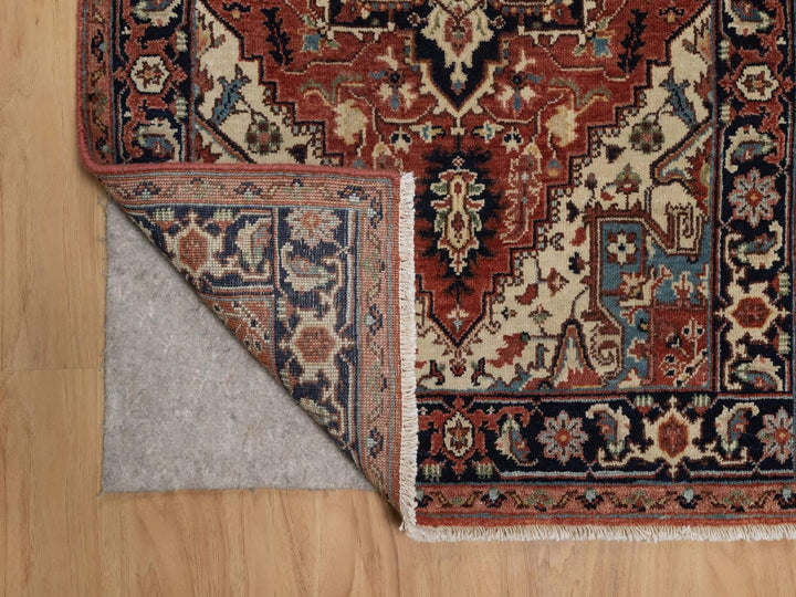 2'6" x 8'1" New Hand Knotted Red Wool Runner Oriental Rug - MOA10292413