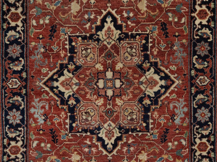 2'6" x 8'1" New Hand Knotted Red Wool Runner Oriental Rug - MOA10292413