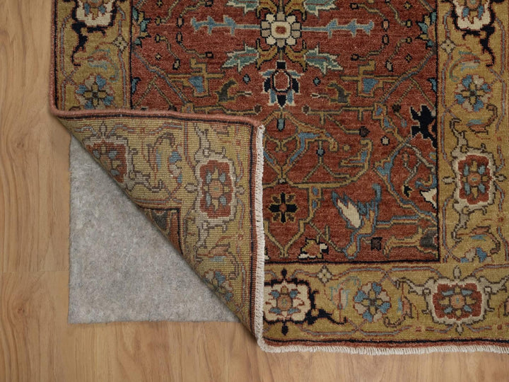 2'7" x 12'0" New Hand Knotted Red Wool Runner Oriental Rug - MOA10292417