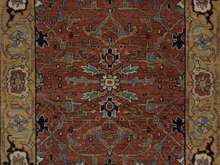 2'7" x 12'0" New Hand Knotted Red Wool Runner Oriental Rug - MOA10292417
