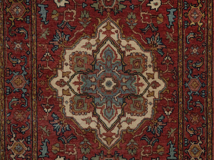2'7" x 21'7" New Hand Knotted Red Wool Runner Oriental Rug - MOA10292420