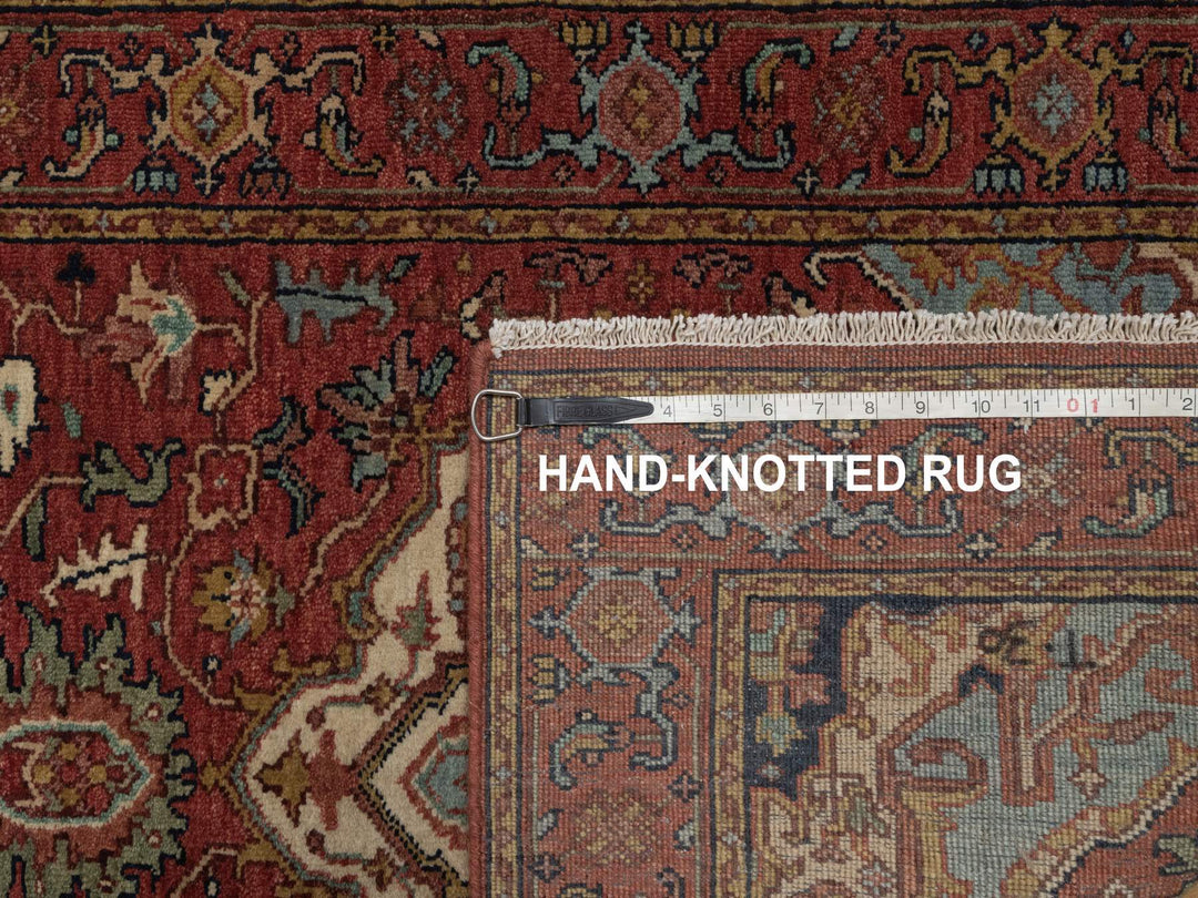 2'7" x 21'7" New Hand Knotted Red Wool Runner Oriental Rug - MOA10292420