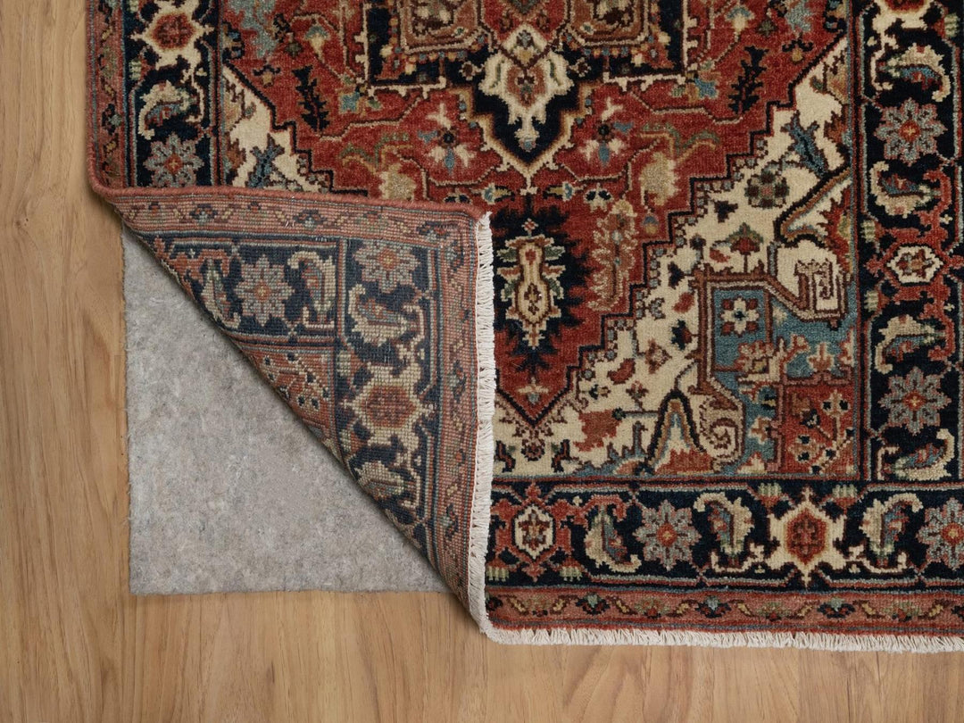 2'6" x 23'11" New Hand Knotted Red Wool Runner Oriental Rug - MOA10292421