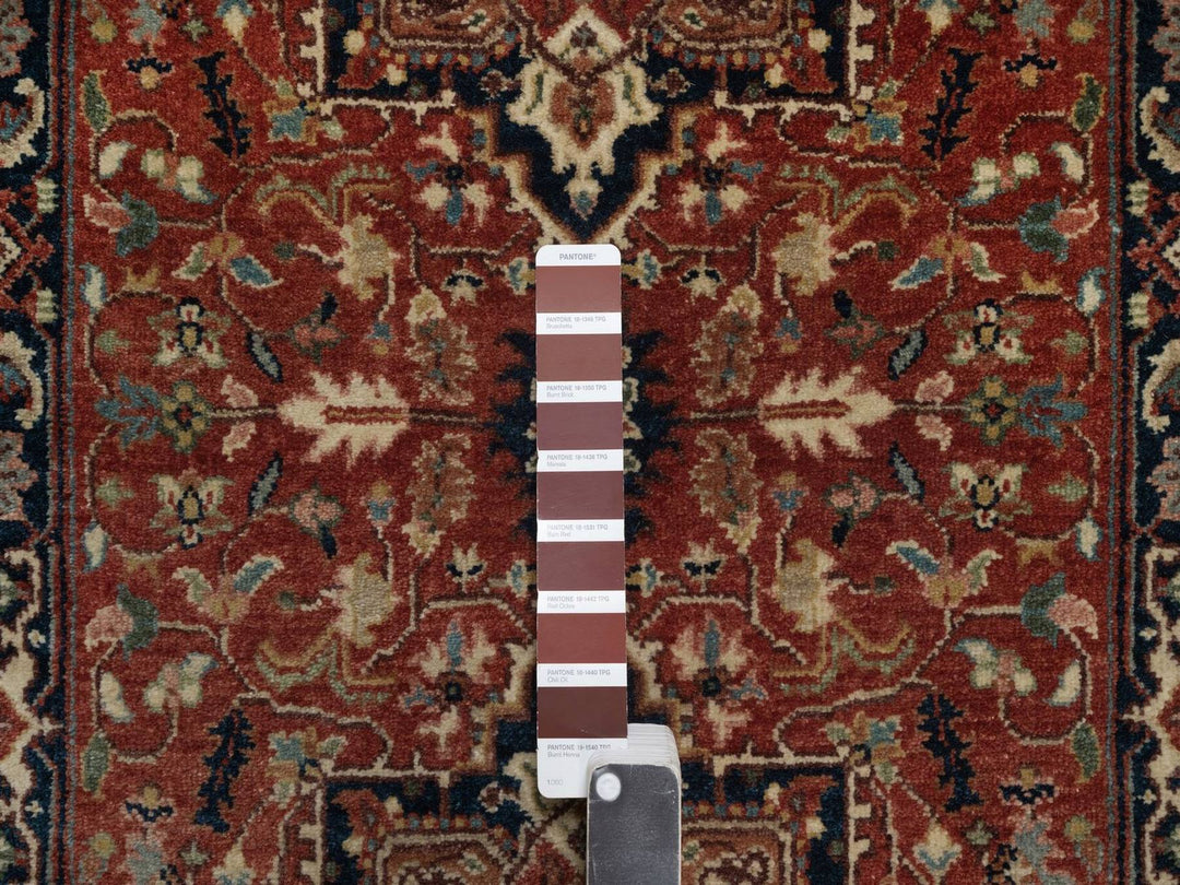 2'6" x 23'11" New Hand Knotted Red Wool Runner Oriental Rug - MOA10292421