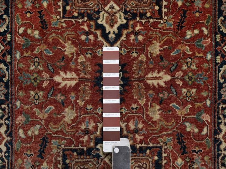 2'6" x 23'11" New Hand Knotted Red Wool Runner Oriental Rug - MOA10292421