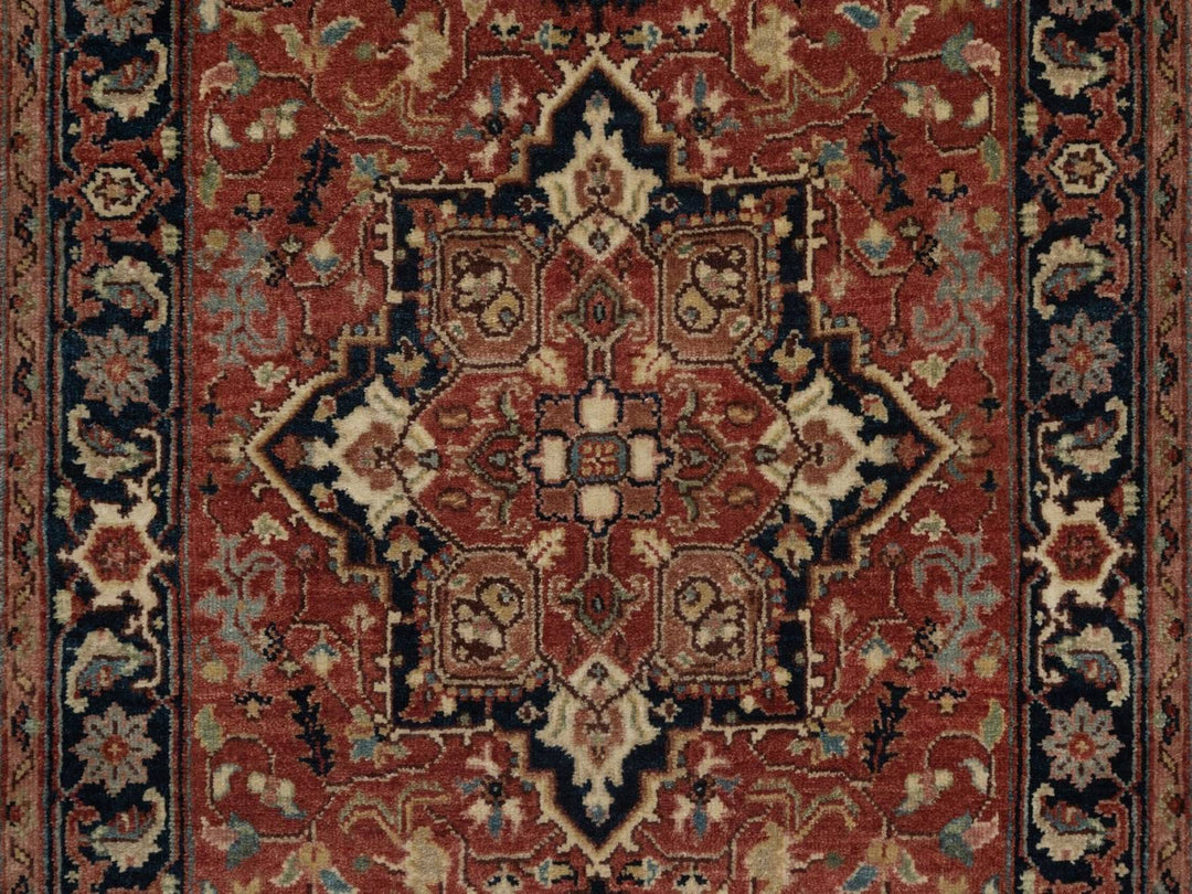 2'6" x 23'11" New Hand Knotted Red Wool Runner Oriental Rug - MOA10292421