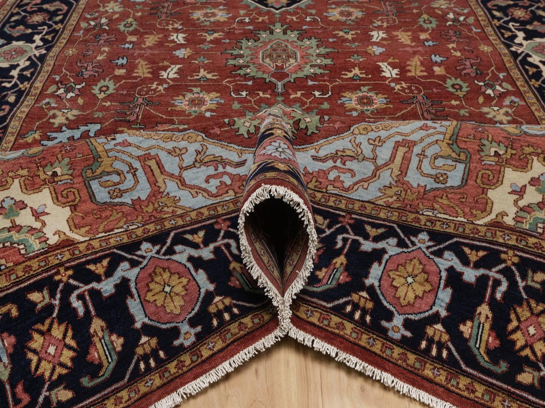 6'0" x 12'3" New Hand Knotted Red Wool Runner Oriental Rug - MOA10292427