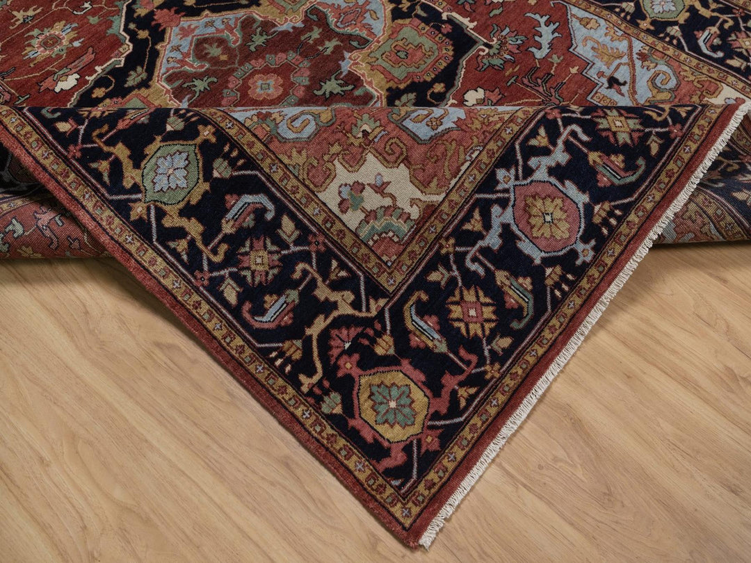 6'0" x 12'3" New Hand Knotted Red Wool Runner Oriental Rug - MOA10292427