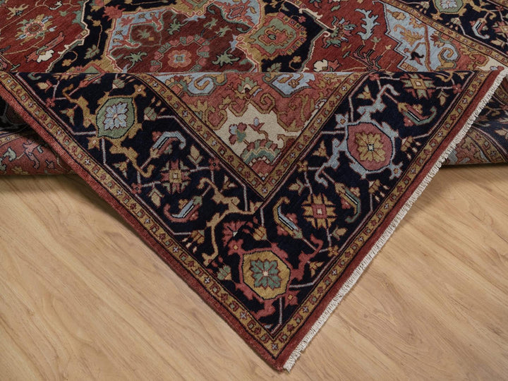 6'0" x 12'3" New Hand Knotted Red Wool Runner Oriental Rug - MOA10292427