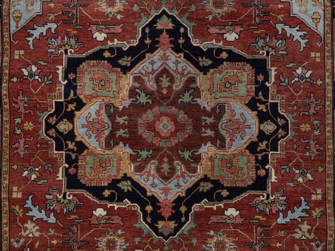 6'0" x 12'3" New Hand Knotted Red Wool Runner Oriental Rug - MOA10292427
