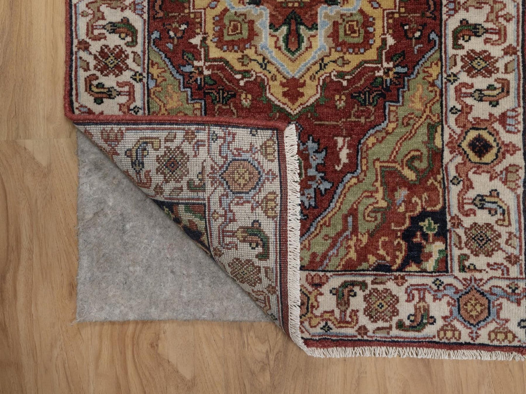 2'1" x 3'2" New Hand Knotted Red Wool Rectangle Oriental Rug - MOA10292428