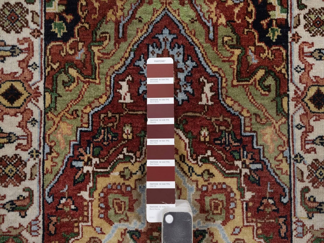 2'1" x 3'2" New Hand Knotted Red Wool Rectangle Oriental Rug - MOA10292428