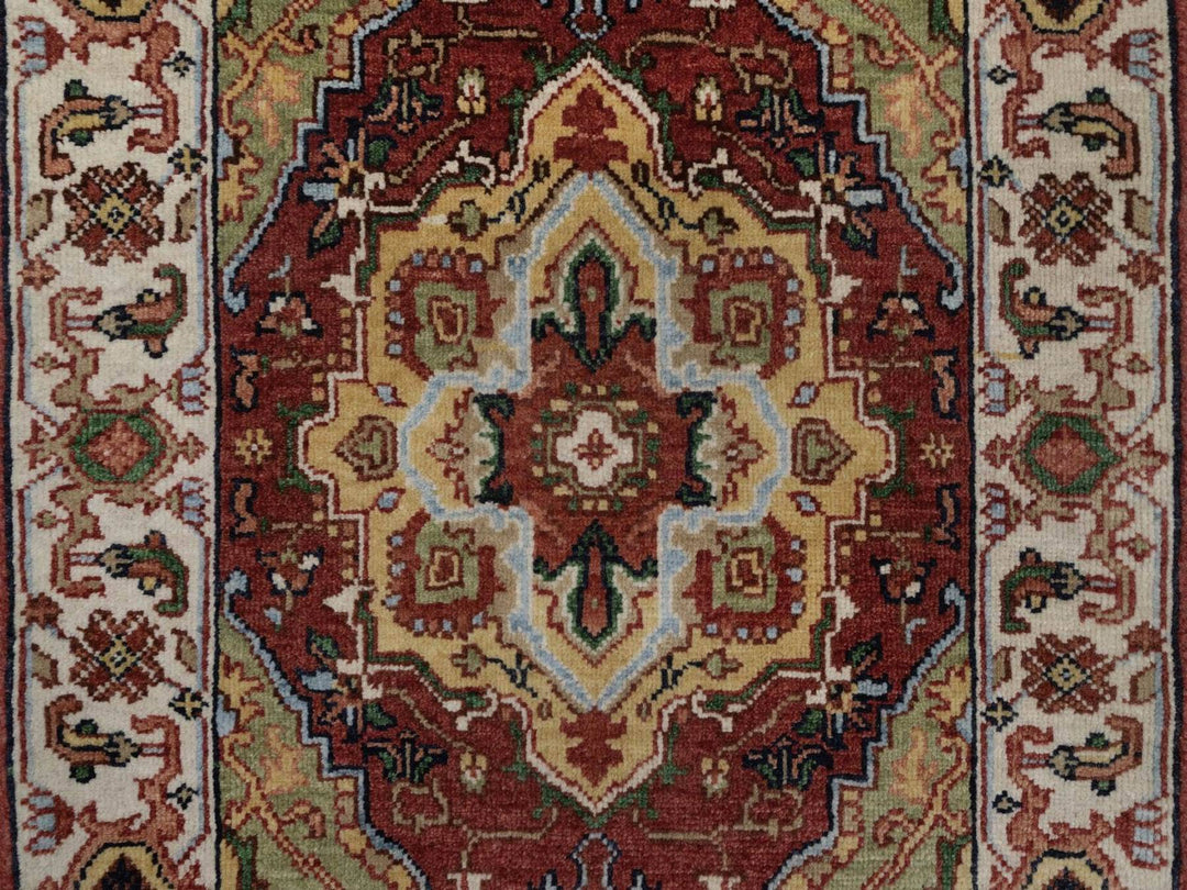 2'1" x 3'2" New Hand Knotted Red Wool Rectangle Oriental Rug - MOA10292428