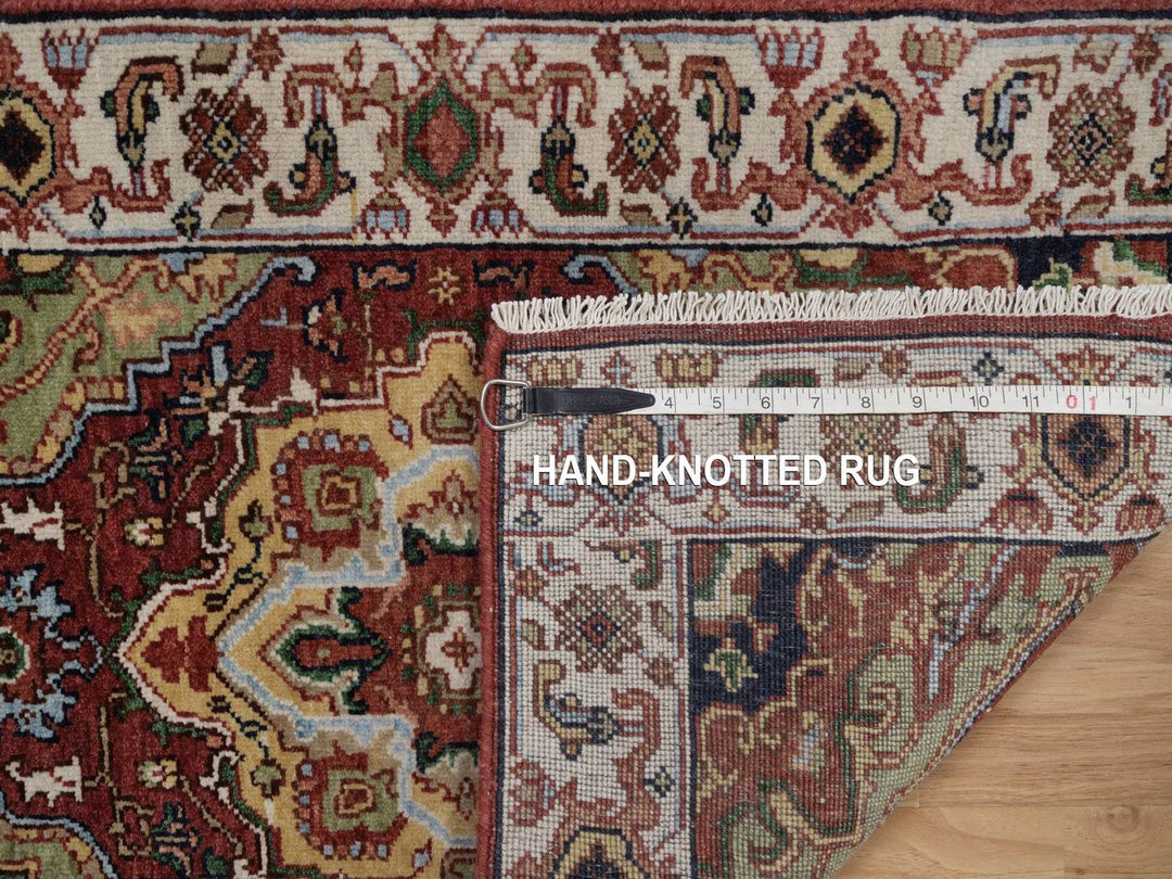 2'1" x 3'2" New Hand Knotted Red Wool Rectangle Oriental Rug - MOA10292428