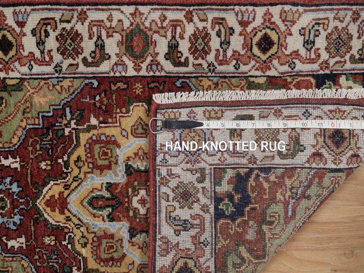 2'1" x 3'2" New Hand Knotted Red Wool Rectangle Oriental Rug - MOA10292428