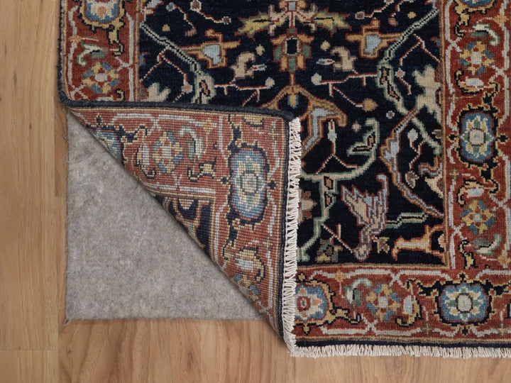 2'0" x 3'0" New Hand Knotted Blue Wool Rectangle Oriental Rug - MOA10292436