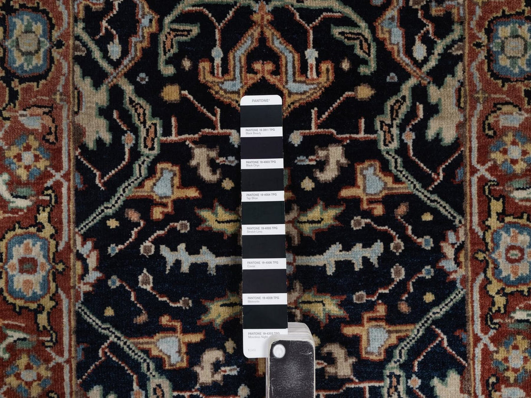 2'0" x 3'0" New Hand Knotted Blue Wool Rectangle Oriental Rug - MOA10292436