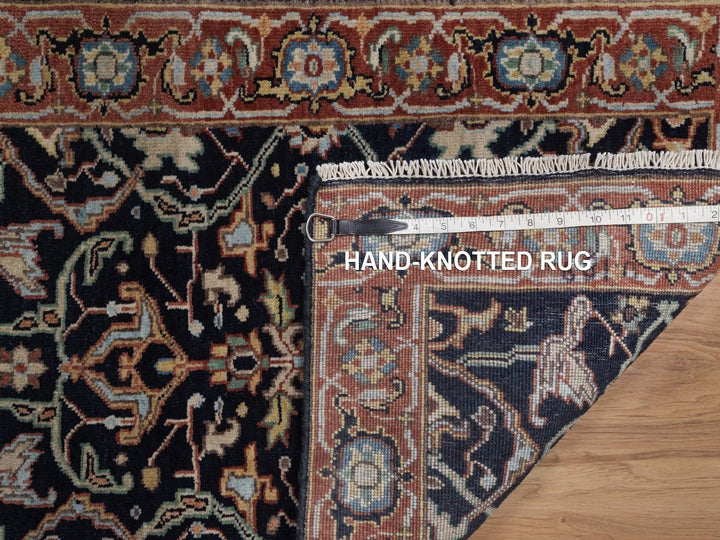 2'0" x 3'0" New Hand Knotted Blue Wool Rectangle Oriental Rug - MOA10292436
