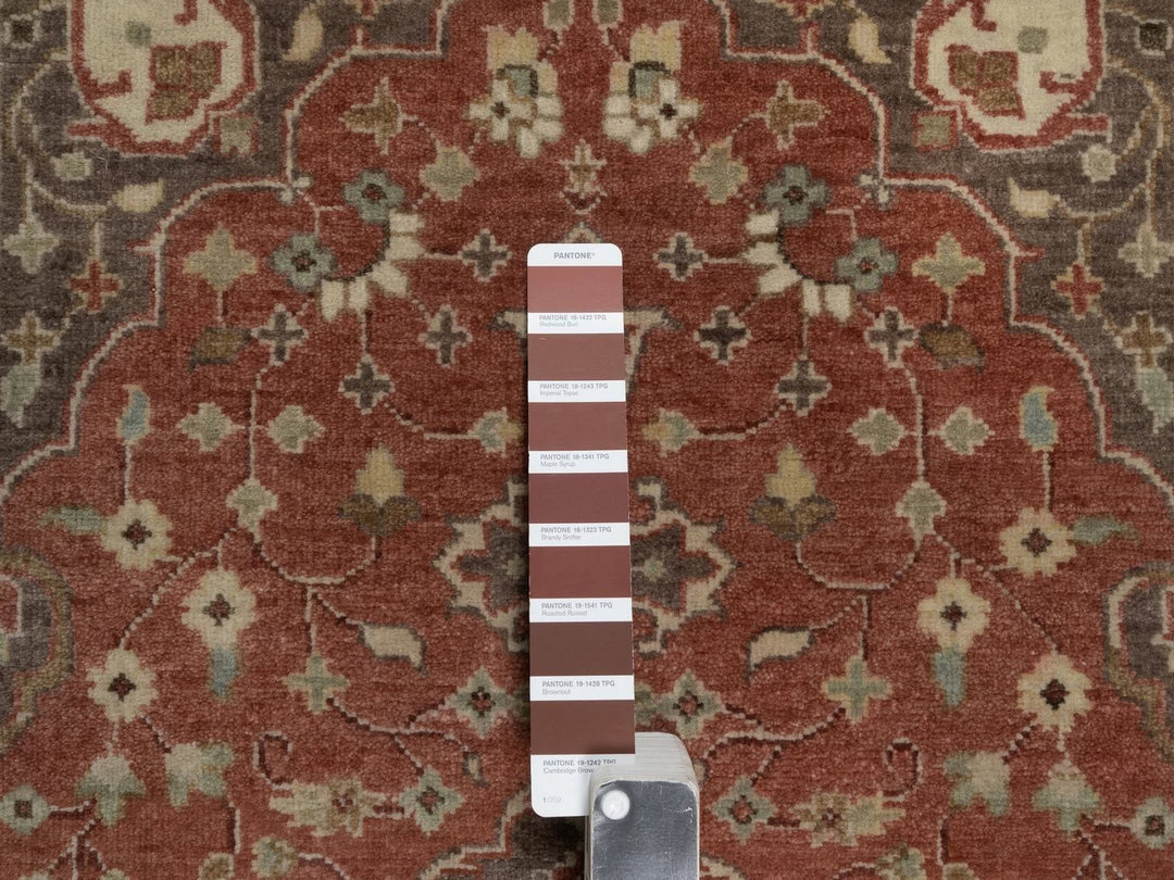 2'11" x 5'1" New Hand Knotted Red Wool Rectangle Oriental Rug - MOA10292437