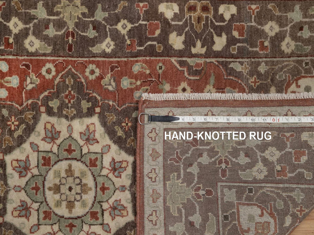 2'11" x 5'1" New Hand Knotted Red Wool Rectangle Oriental Rug - MOA10292437