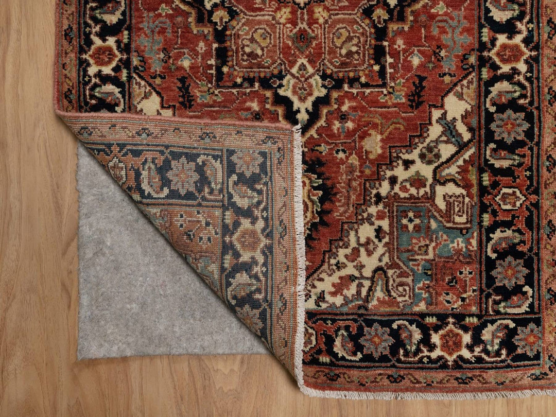 2'6" x 9'11" New Hand Knotted Red Wool Runner Oriental Rug - MOA10292438