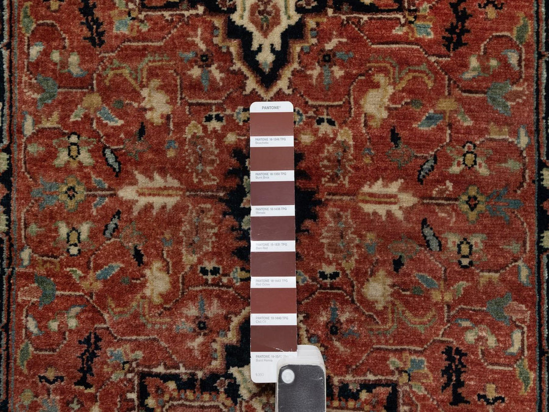 2'6" x 9'11" New Hand Knotted Red Wool Runner Oriental Rug - MOA10292438