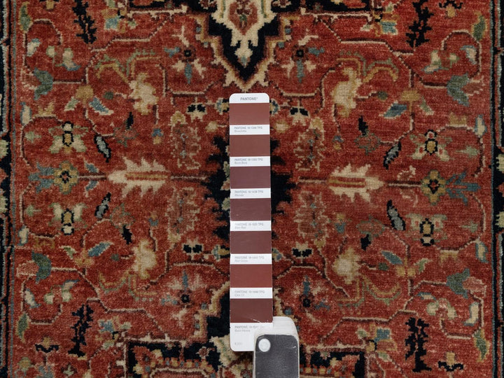 2'6" x 9'11" New Hand Knotted Red Wool Runner Oriental Rug - MOA10292438