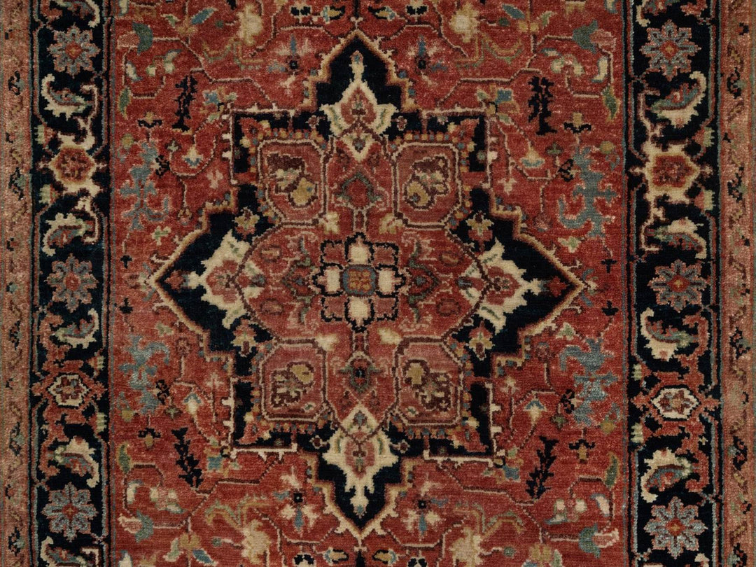 2'6" x 9'11" New Hand Knotted Red Wool Runner Oriental Rug - MOA10292438