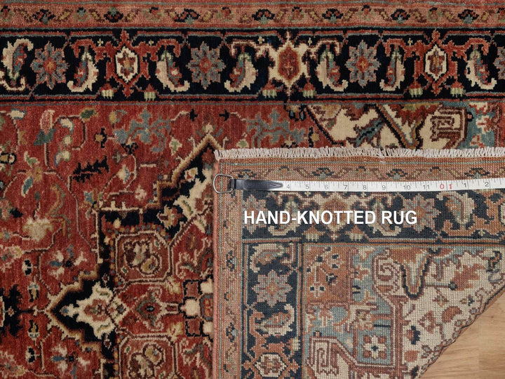 2'6" x 9'11" New Hand Knotted Red Wool Runner Oriental Rug - MOA10292438