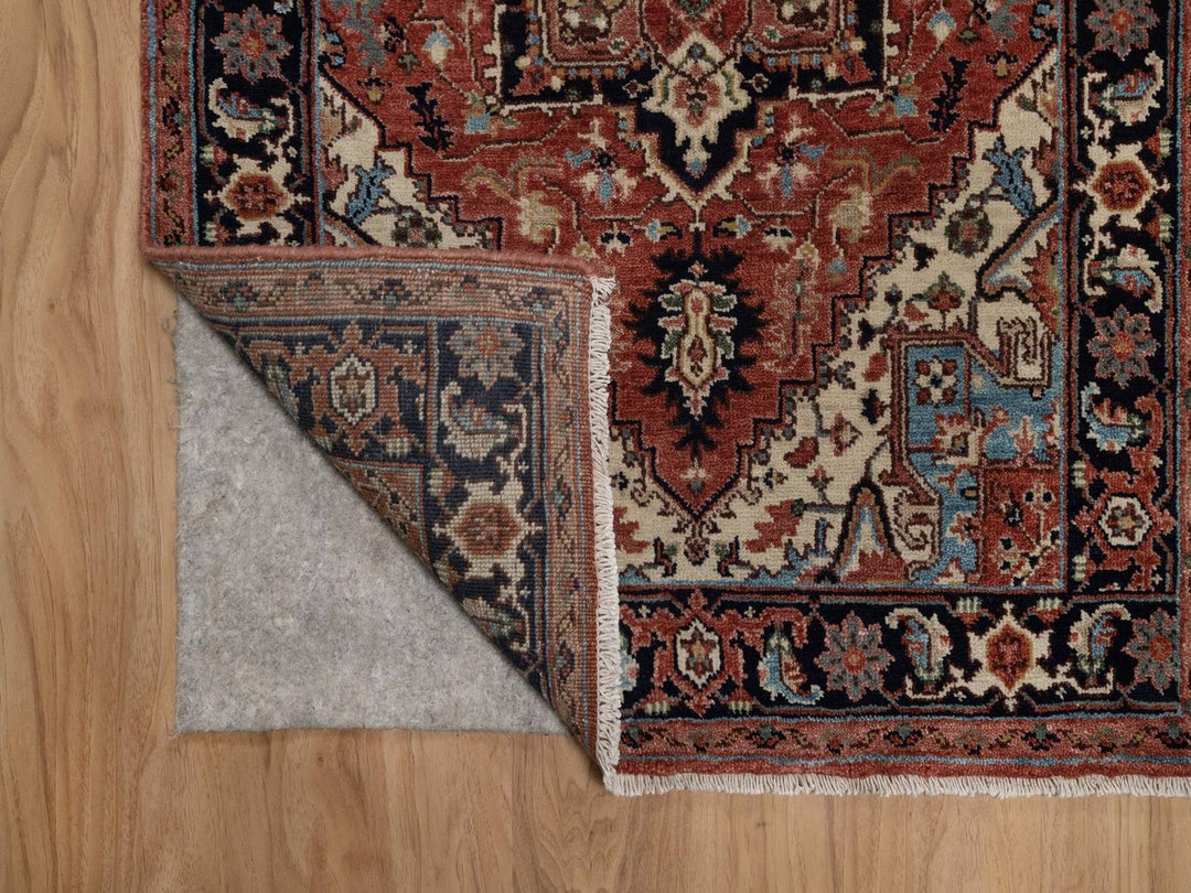 2'7" x 26'1" New Hand Knotted Red Wool Runner Oriental Rug - MOA10292439