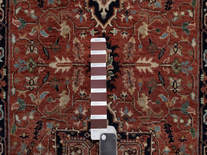 2'7" x 26'1" New Hand Knotted Red Wool Runner Oriental Rug - MOA10292439